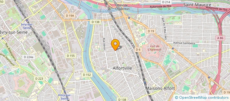 localisation de l'entreprise MONSIEUR NICOLAS LAVIGNE à ALFORTVILLE