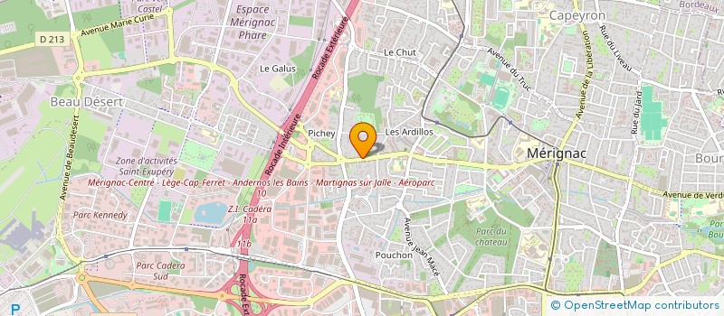 localisation de l'entreprise MONSIEUR NICOLAS LAVIGNE  MERIGNAC