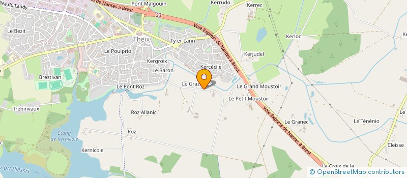 localisation de l'entreprise MONSIEUR NICOLAS LE BLEVEC  THEIX-NOYALO