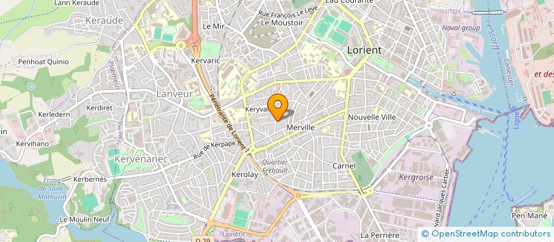 localisation de l'entreprise MONSIEUR NICOLAS LE BOURHIS  LORIENT