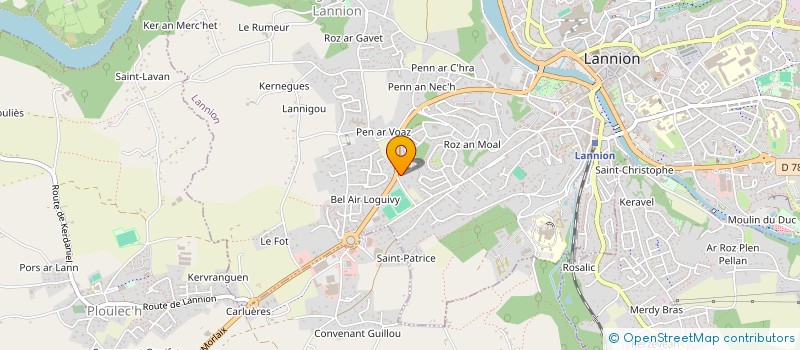 localisation de l'entreprise MONSIEUR NICOLAS LE BRETTON à LANNION