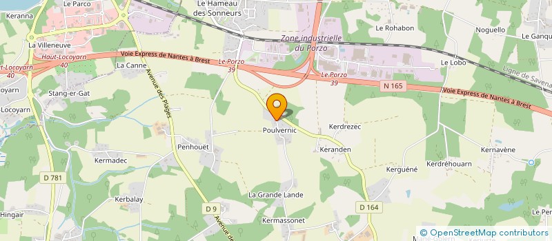 localisation de l'entreprise MONSIEUR NICOLAS LE BRIZOUAL  KERVIGNAC