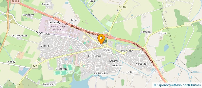 localisation de l'entreprise MONSIEUR NICOLAS LE CORGUILLE  THEIX-NOYALO