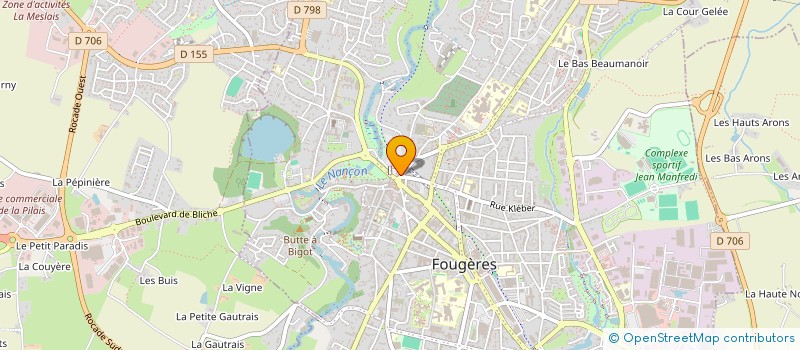 localisation de l'entreprise MONSIEUR NICOLAS LE CORRE  FOUGERES