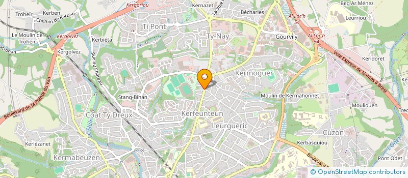 localisation de l'entreprise MONSIEUR NICOLAS LE COZ  QUIMPER