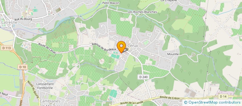 localisation de l'entreprise MONSIEUR NICOLAS LE FLEUR  CENAC