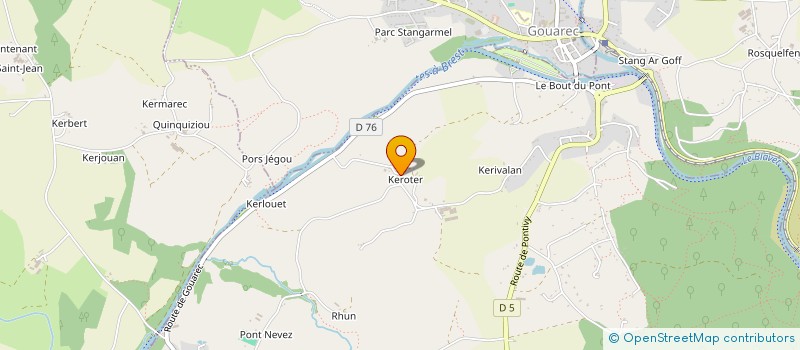 localisation de l'entreprise MONSIEUR NICOLAS LE GARLANTEZEC  PLELAUFF