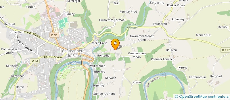 localisation de l'entreprise MONSIEUR NICOLAS LE GOFF à CHATEAUNEUF-DU-FAOU