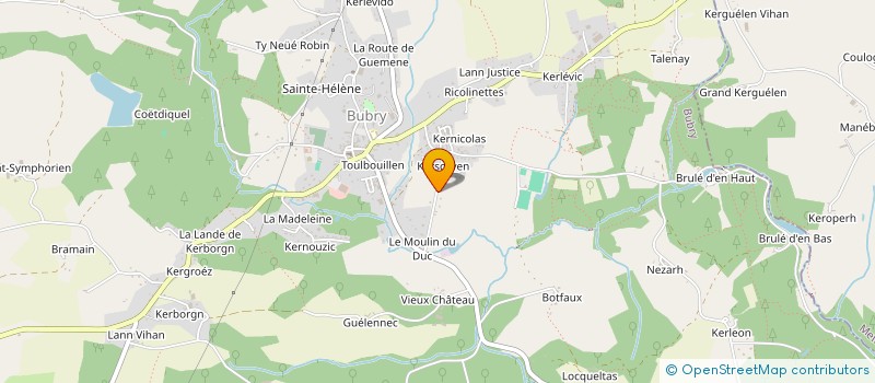 localisation de l'entreprise MONSIEUR NICOLAS LE GOUGUEC  BUBRY