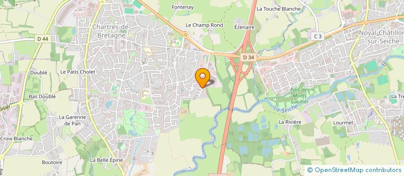 localisation de l'entreprise MONSIEUR NICOLAS LE LOUETTE  CHARTRES-DE-BRETAGNE