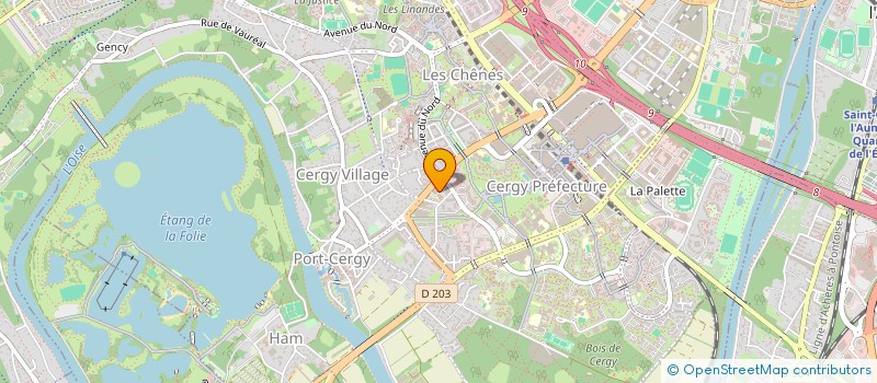 localisation de l'entreprise MONSIEUR NICOLAS LE MOIGNE  CERGY