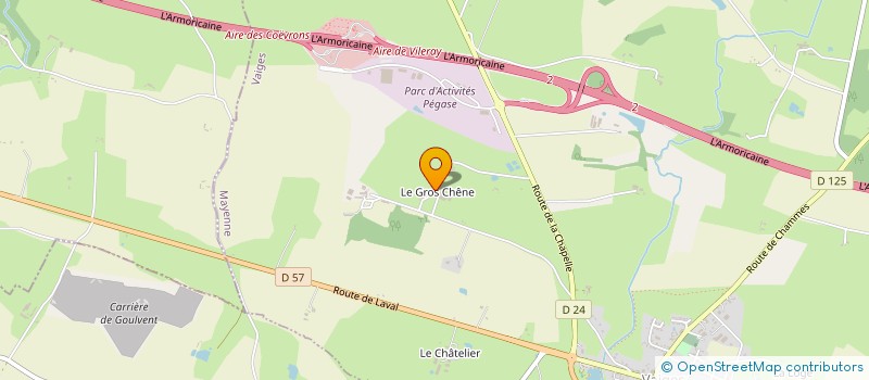 localisation de l'entreprise MONSIEUR NICOLAS LE NAIN  VAIGES