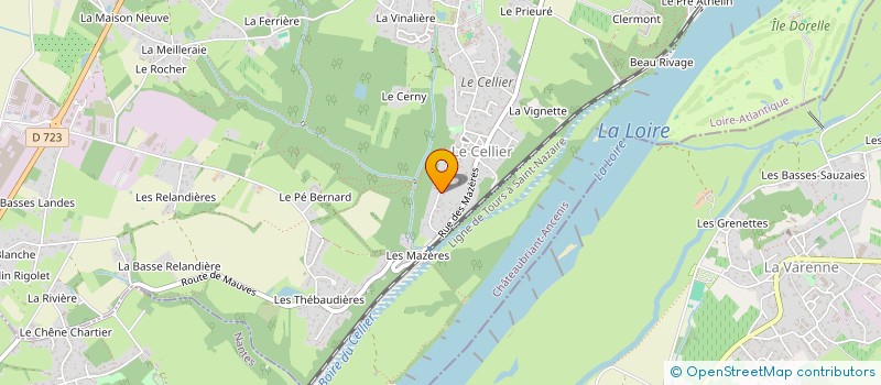 localisation de l'entreprise MONSIEUR NICOLAS LE NOCHER  LE CELLIER