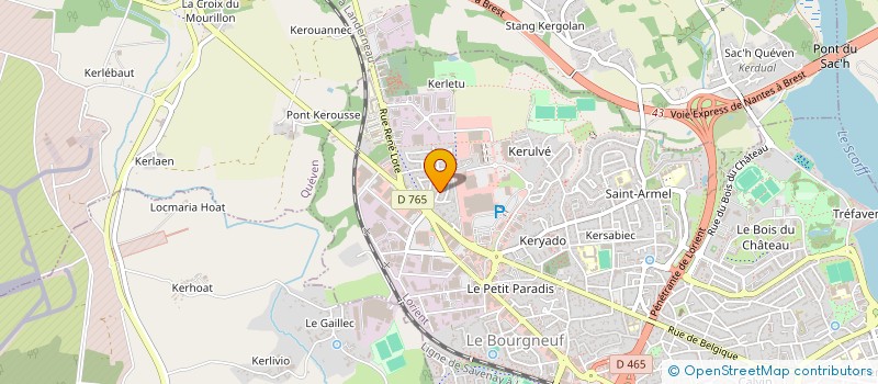 localisation de l'entreprise MONSIEUR NICOLAS LE QUELLEC  LORIENT