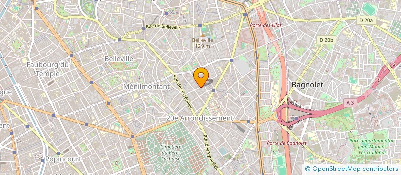 localisation de l'entreprise MONSIEUR NICOLAS LEBARON  PARIS