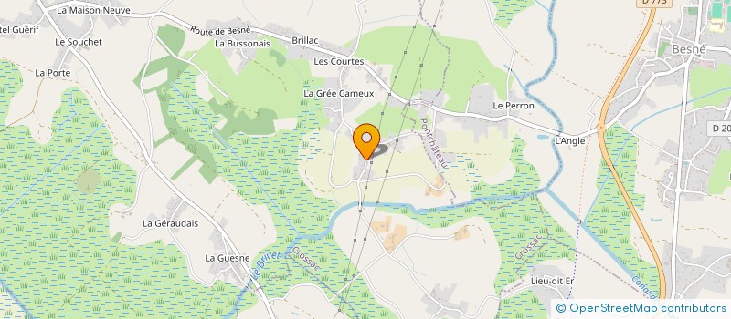 localisation de l'entreprise MONSIEUR NICOLAS LEBEAU  CROSSAC