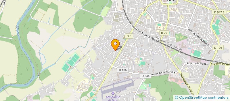 localisation de l'entreprise MONSIEUR NICOLAS LEBEGUE  DAX