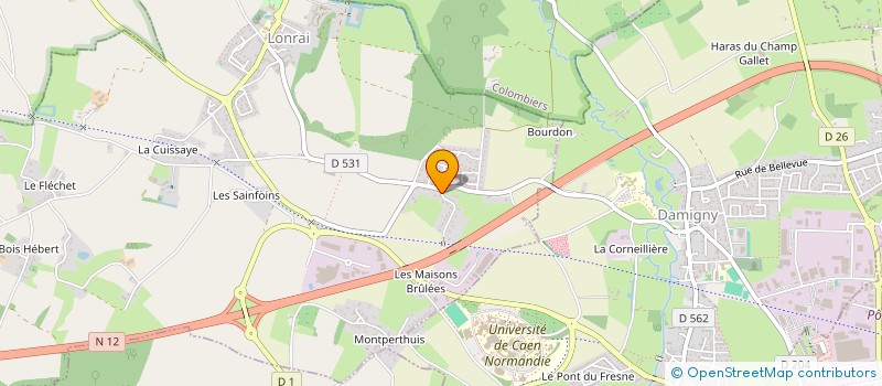 localisation de l'entreprise MONSIEUR NICOLAS LEBLANC  LONRAI