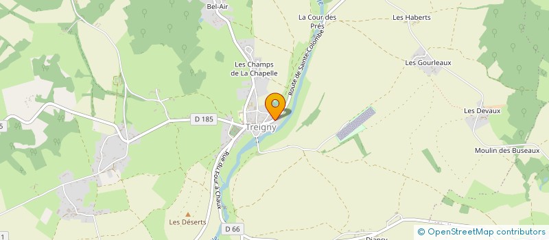 localisation de l'entreprise MONSIEUR NICOLAS LEBORGNE  TREIGNY-PERREUSE-SAINTE-COLOMBE