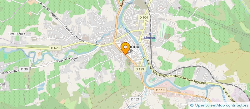 localisation de l'entreprise MONSIEUR NICOLAS LEBRUN à LIMOUX