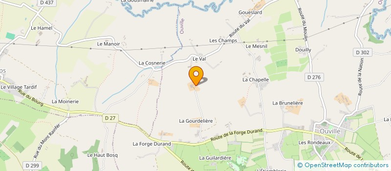 localisation de l'entreprise MONSIEUR NICOLAS LEBRUN à OUVILLE