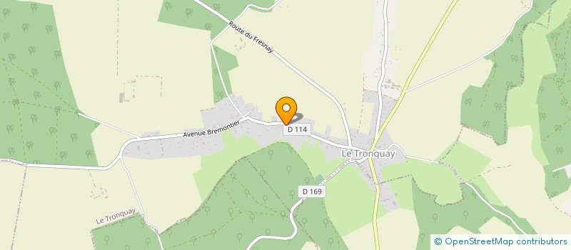 localisation de l'entreprise MONSIEUR NICOLAS LECAT  LE TRONQUAY