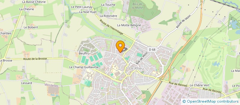 localisation de l'entreprise MONSIEUR NICOLAS LECHAT  LE RHEU