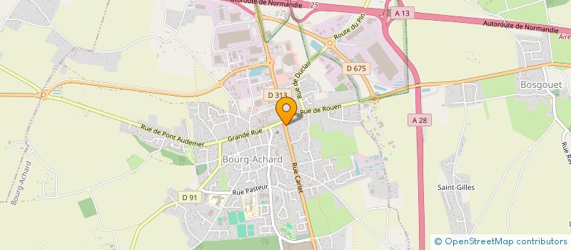 localisation de l'entreprise MONSIEUR NICOLAS LECLERC  BOURG-ACHARD