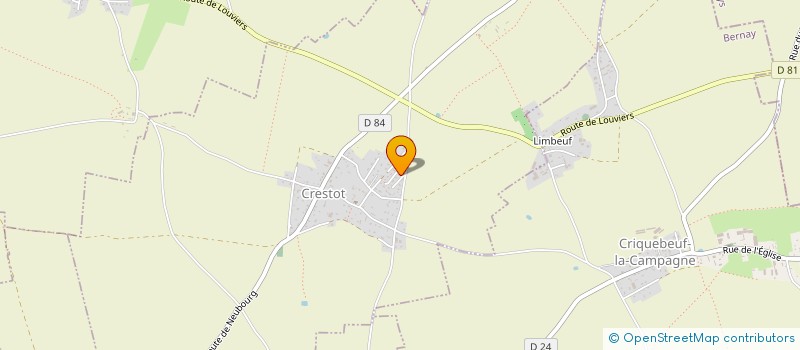 localisation de l'entreprise MONSIEUR NICOLAS LECLERC  CRESTOT