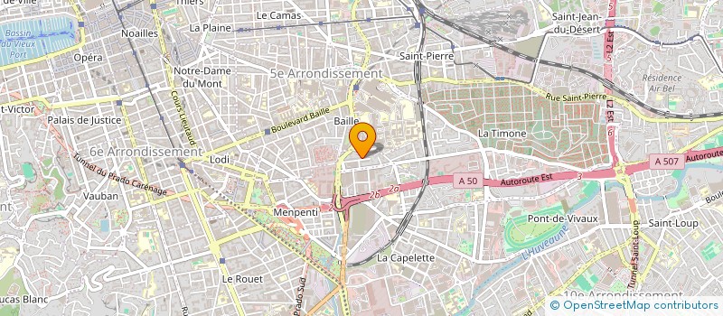localisation de l'entreprise MONSIEUR NICOLAS LECLERC à MARSEILLE