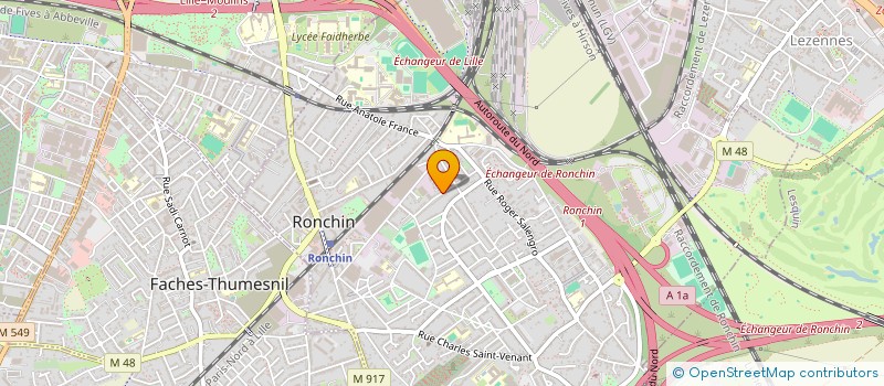 localisation de l'entreprise MONSIEUR NICOLAS LECOCQ  RONCHIN