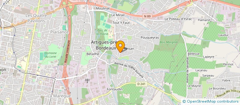 localisation de l'entreprise MONSIEUR NICOLAS LECONTE  ARTIGUES-PRES-BORDEAUX