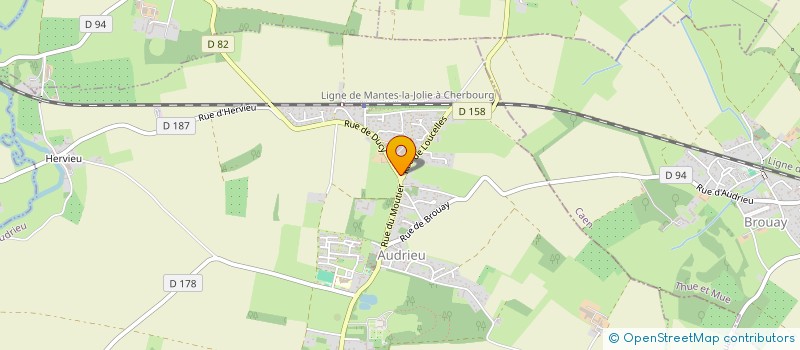 localisation de l'entreprise MONSIEUR NICOLAS LECORNEC  AUDRIEU