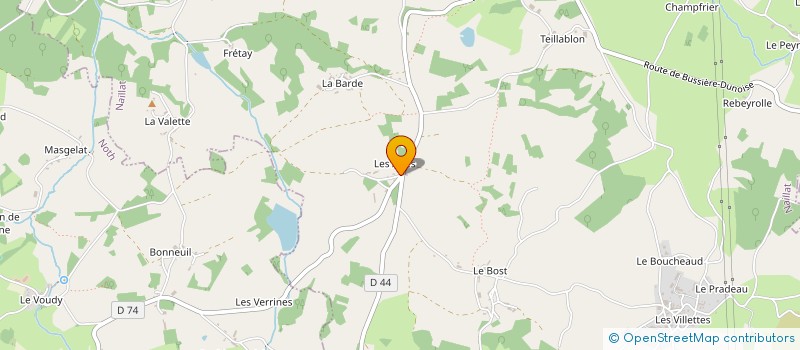 localisation de l'entreprise MONSIEUR NICOLAS LECORNU à NAILLAT