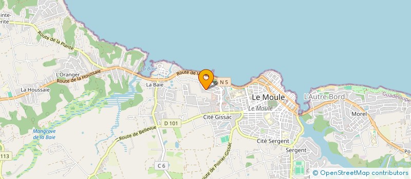 localisation de l'entreprise MONSIEUR NICOLAS LEDAIN à LE MOULE