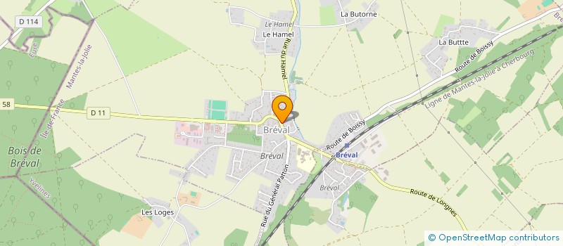 localisation de l'entreprise MONSIEUR NICOLAS LEFEBURE  BREVAL