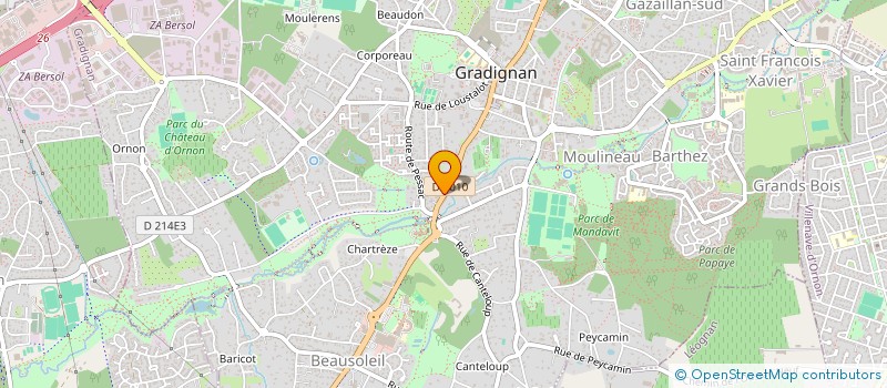 localisation de l'entreprise MONSIEUR NICOLAS LEFEBVRE  GRADIGNAN