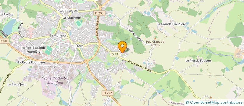 localisation de l'entreprise MONSIEUR NICOLAS LEFEBVRE  POUZAUGES