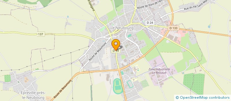 localisation de l'entreprise MONSIEUR NICOLAS LEFEBVRE à LE NEUBOURG