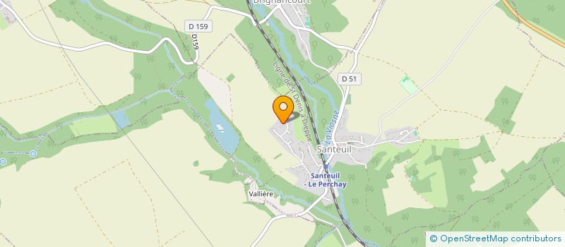 localisation de l'entreprise MONSIEUR NICOLAS LEFEBVRE à SANTEUIL