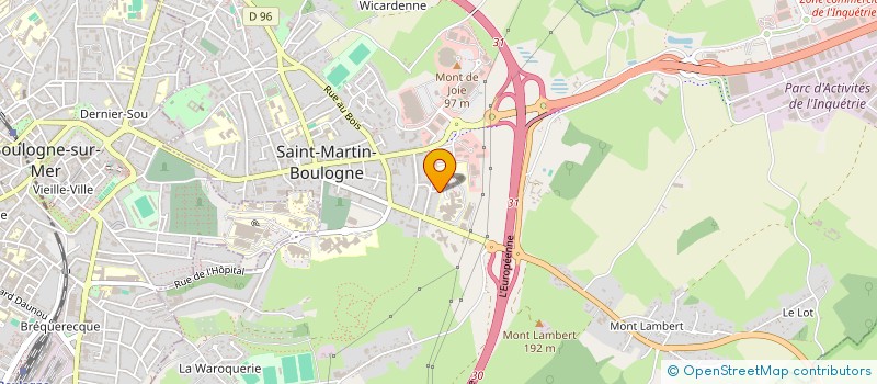 localisation de l'entreprise MONSIEUR NICOLAS LEFEBVRE à SAINT-MARTIN-BOULOGNE