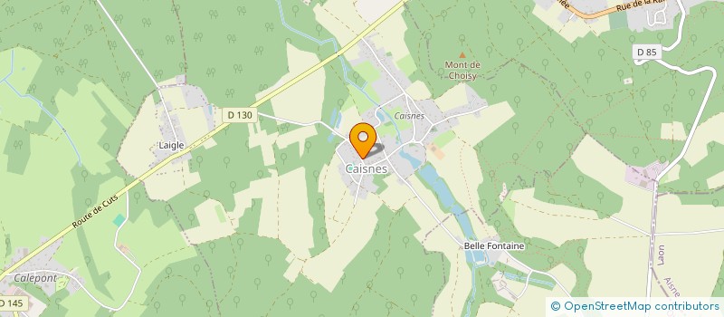 localisation de l'entreprise MONSIEUR NICOLAS LEFEBVRE DU PREY  CAISNES