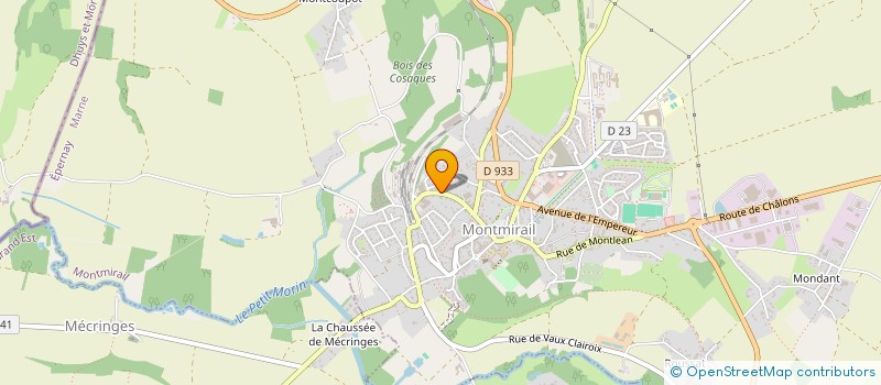 localisation de l'entreprise MONSIEUR NICOLAS LEFEVRE  MONTMIRAIL