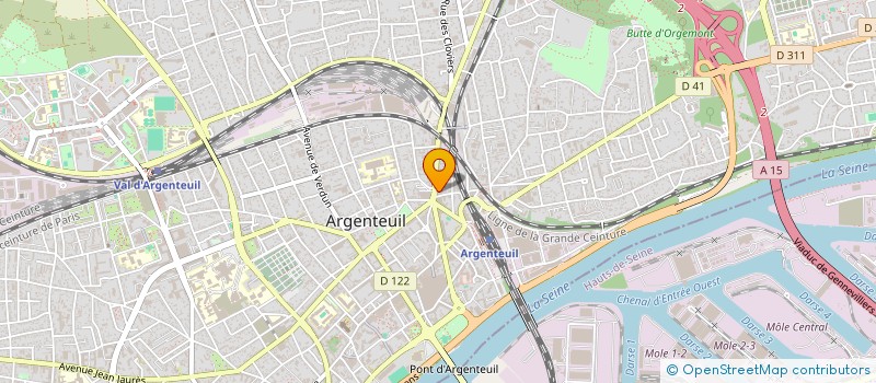 localisation de l'entreprise MONSIEUR NICOLAS LEFEVRE  ARGENTEUIL