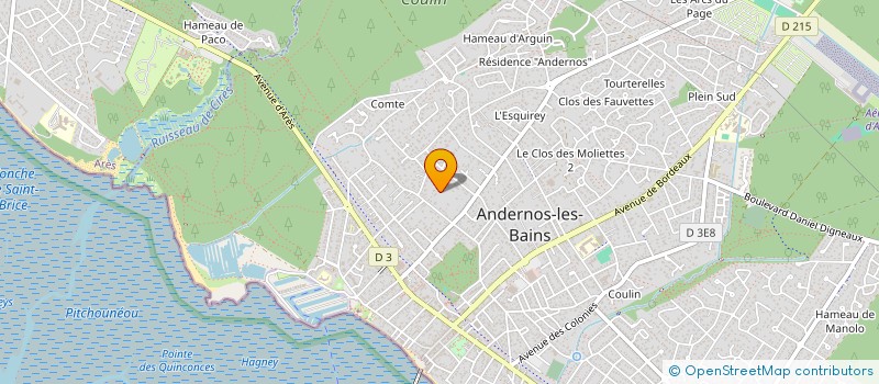 localisation de l'entreprise MONSIEUR NICOLAS LEFRANC à ANDERNOS-LES-BAINS