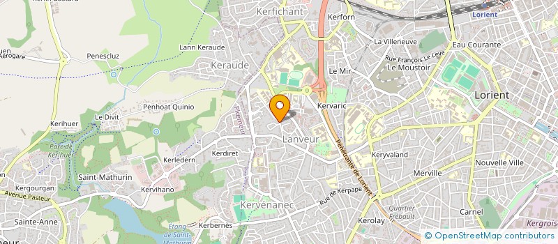 localisation de l'entreprise MONSIEUR NICOLAS LEGER HAMON  LORIENT