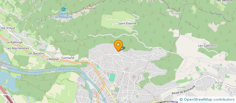 localisation de l'entreprise MONSIEUR NICOLAS LEGRAND  BONNEVILLE