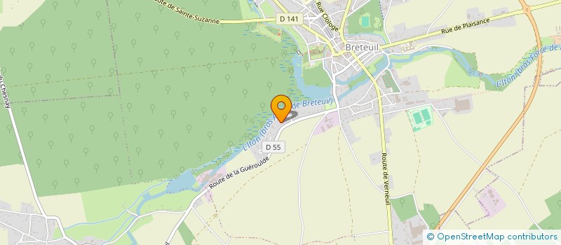 localisation de l'entreprise MONSIEUR NICOLAS LEHOMME  BRETEUIL