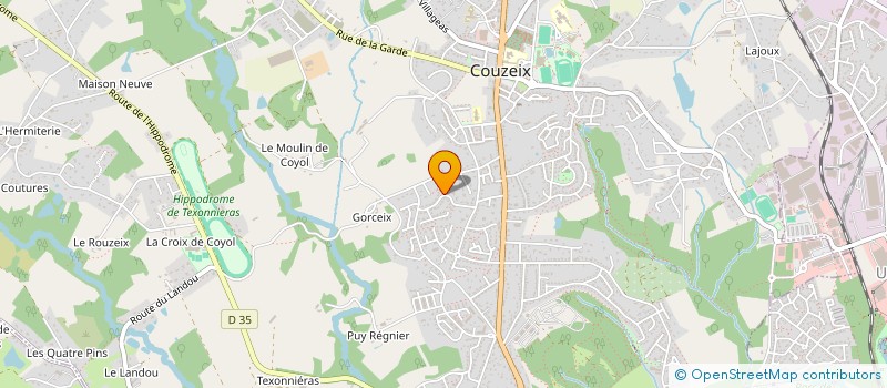 localisation de l'entreprise MONSIEUR NICOLAS LEJEUNE à COUZEIX