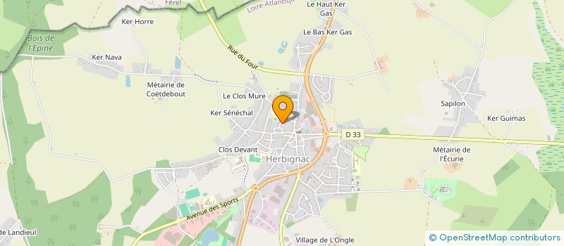 localisation de l'entreprise MONSIEUR NICOLAS LELAN à HERBIGNAC